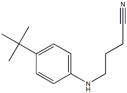 4-[(4-tert-butylphenyl)amino]butanenitrile Structure