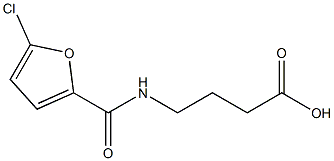 4-[(5-chlorofuran-2-yl)formamido]butanoic acid Structure