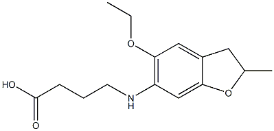 4-[(5-ethoxy-2-methyl-2,3-dihydro-1-benzofuran-6-yl)amino]butanoic acid Structure