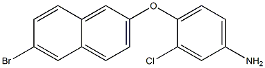 4-[(6-bromonaphthalen-2-yl)oxy]-3-chloroaniline Structure