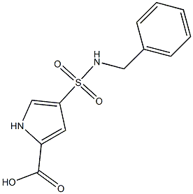 4-[(benzylamino)sulfonyl]-1H-pyrrole-2-carboxylic acid 구조식 이미지