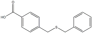 4-[(benzylsulfanyl)methyl]benzoic acid Structure