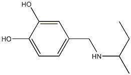 4-[(butan-2-ylamino)methyl]benzene-1,2-diol Structure