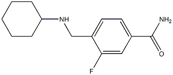 4-[(cyclohexylamino)methyl]-3-fluorobenzamide 구조식 이미지