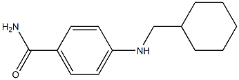 4-[(cyclohexylmethyl)amino]benzamide Structure