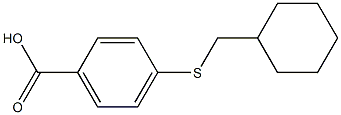 4-[(cyclohexylmethyl)sulfanyl]benzoic acid Structure
