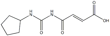 4-[(cyclopentylcarbamoyl)amino]-4-oxobut-2-enoic acid 구조식 이미지