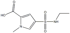 4-[(ethylamino)sulfonyl]-1-methyl-1H-pyrrole-2-carboxylic acid Structure