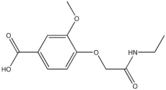 4-[(ethylcarbamoyl)methoxy]-3-methoxybenzoic acid Structure