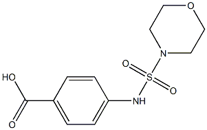 4-[(morpholine-4-sulfonyl)amino]benzoic acid Structure