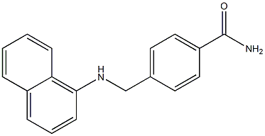 4-[(naphthalen-1-ylamino)methyl]benzamide Structure
