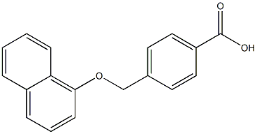 4-[(naphthalen-1-yloxy)methyl]benzoic acid Structure