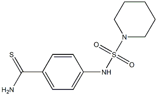 4-[(piperidine-1-sulfonyl)amino]benzene-1-carbothioamide Structure