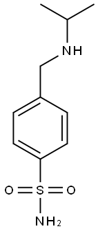 4-[(propan-2-ylamino)methyl]benzene-1-sulfonamide Structure