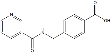 4-[(pyridin-3-ylformamido)methyl]benzoic acid Structure