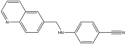 4-[(quinolin-6-ylmethyl)amino]benzonitrile 구조식 이미지