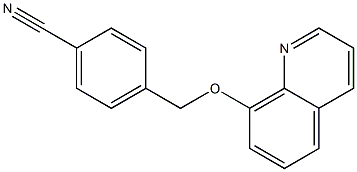 4-[(quinolin-8-yloxy)methyl]benzonitrile 구조식 이미지