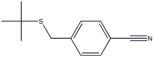 4-[(tert-butylsulfanyl)methyl]benzonitrile Structure