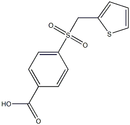 4-[(thien-2-ylmethyl)sulfonyl]benzoic acid 구조식 이미지