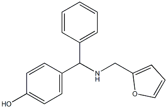 4-[[(2-furylmethyl)amino](phenyl)methyl]phenol Structure