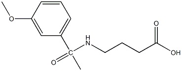 4-[1-(3-methoxyphenyl)acetamido]butanoic acid 구조식 이미지