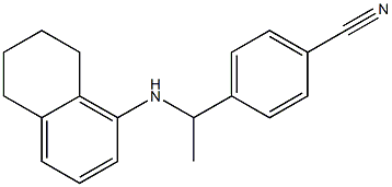 4-[1-(5,6,7,8-tetrahydronaphthalen-1-ylamino)ethyl]benzonitrile Structure
