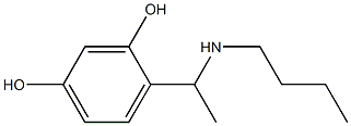 4-[1-(butylamino)ethyl]benzene-1,3-diol 구조식 이미지