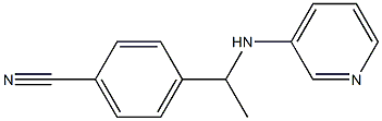 4-[1-(pyridin-3-ylamino)ethyl]benzonitrile Structure