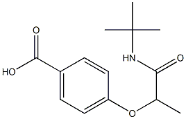 4-[1-(tert-butylcarbamoyl)ethoxy]benzoic acid Structure