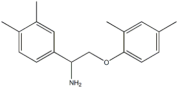 4-[1-amino-2-(2,4-dimethylphenoxy)ethyl]-1,2-dimethylbenzene 구조식 이미지