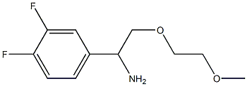 4-[1-amino-2-(2-methoxyethoxy)ethyl]-1,2-difluorobenzene 구조식 이미지