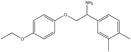 4-[1-amino-2-(4-ethoxyphenoxy)ethyl]-1,2-dimethylbenzene Structure