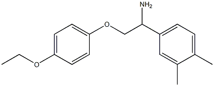 4-[1-amino-2-(4-ethoxyphenoxy)ethyl]-1,2-dimethylbenzene 구조식 이미지