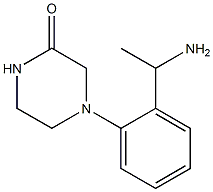 4-[2-(1-aminoethyl)phenyl]piperazin-2-one Structure