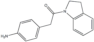 4-[2-(2,3-dihydro-1H-indol-1-yl)-2-oxoethyl]aniline 구조식 이미지