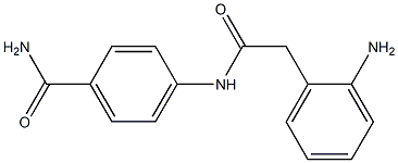 4-[2-(2-aminophenyl)acetamido]benzamide Structure