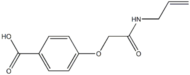 4-[2-(allylamino)-2-oxoethoxy]benzoic acid 구조식 이미지