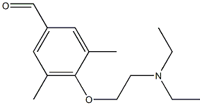 4-[2-(diethylamino)ethoxy]-3,5-dimethylbenzaldehyde Structure