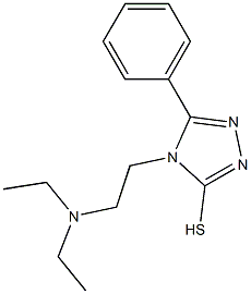 4-[2-(diethylamino)ethyl]-5-phenyl-4H-1,2,4-triazole-3-thiol 구조식 이미지