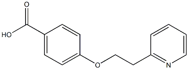 4-[2-(pyridin-2-yl)ethoxy]benzoic acid Structure