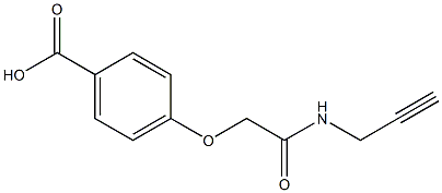 4-[2-oxo-2-(prop-2-ynylamino)ethoxy]benzoic acid 구조식 이미지