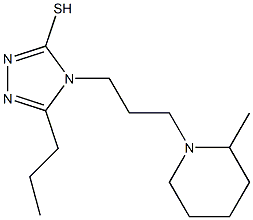 4-[3-(2-methylpiperidin-1-yl)propyl]-5-propyl-4H-1,2,4-triazole-3-thiol 구조식 이미지