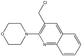 4-[3-(chloromethyl)quinolin-2-yl]morpholine Structure
