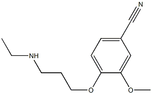 4-[3-(ethylamino)propoxy]-3-methoxybenzonitrile 구조식 이미지