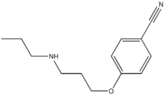 4-[3-(propylamino)propoxy]benzonitrile Structure
