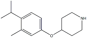 4-[3-methyl-4-(propan-2-yl)phenoxy]piperidine Structure