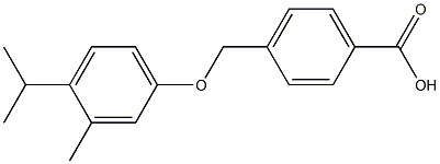 4-[3-methyl-4-(propan-2-yl)phenoxymethyl]benzoic acid Structure