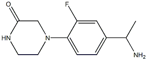 4-[4-(1-aminoethyl)-2-fluorophenyl]piperazin-2-one Structure