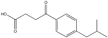 4-[4-(2-methylpropyl)phenyl]-4-oxobutanoic acid Structure