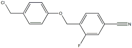4-[4-(chloromethyl)phenoxymethyl]-3-fluorobenzonitrile Structure